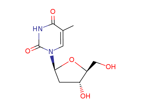 1-((2S,4R,5S)-4-hydroxy-5-(hydroxymethyl)tetrahydrofuran-2-yl)-5-methylpyrimidine-2,4(1H,3H)-dione
